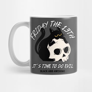 Black Cat Cats Friday The 13th Evil Mug